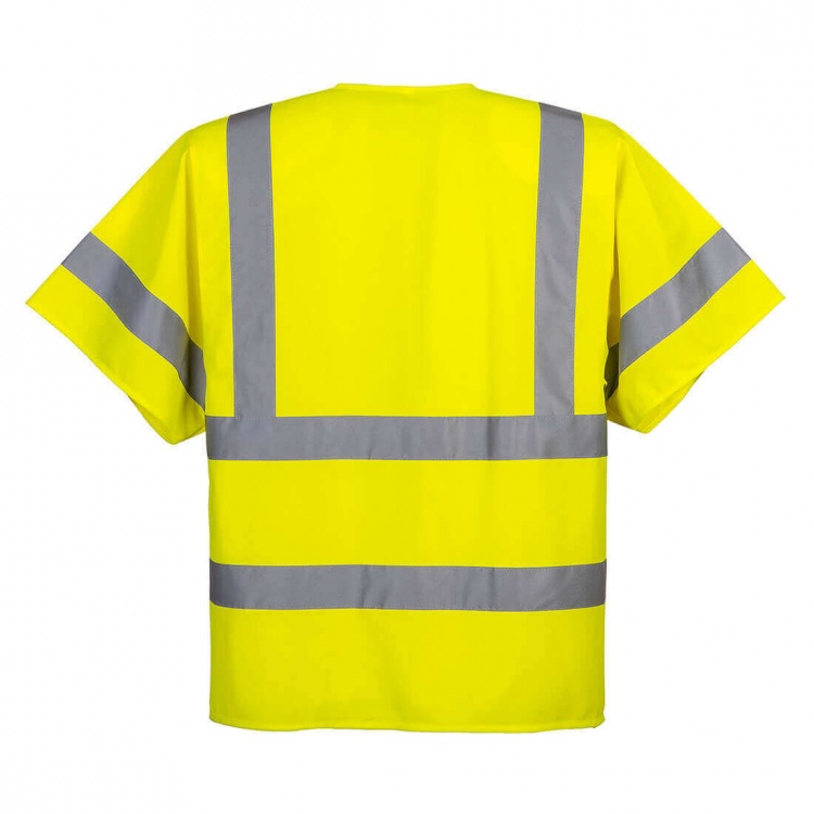 Portwest C372 - Hi-Vis Half Sleeve Zip Vest 125g